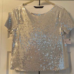 Zara Sequin T-Shirt Size XS